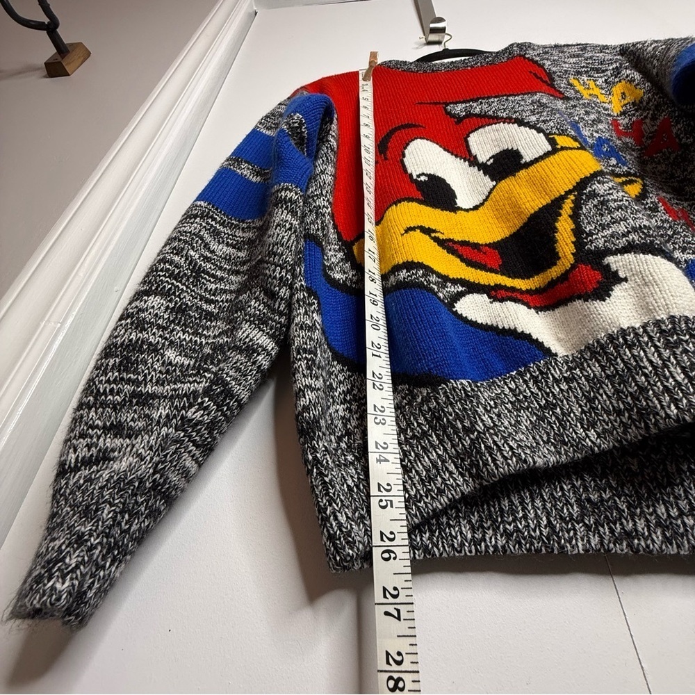 Vintage Universal Studios Woody Woodpecker Knit Sweater Ha Ha Ha - Picture 6 of 7